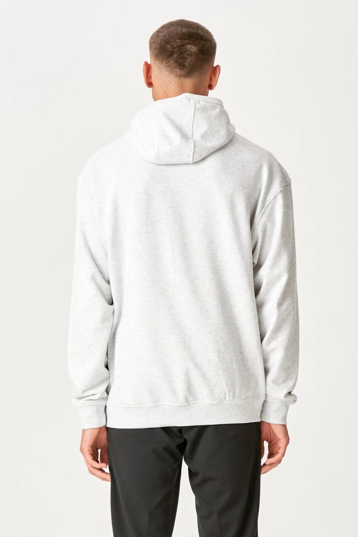 Hoodie ohne Kordelkordel - Aschegrau - Image 7