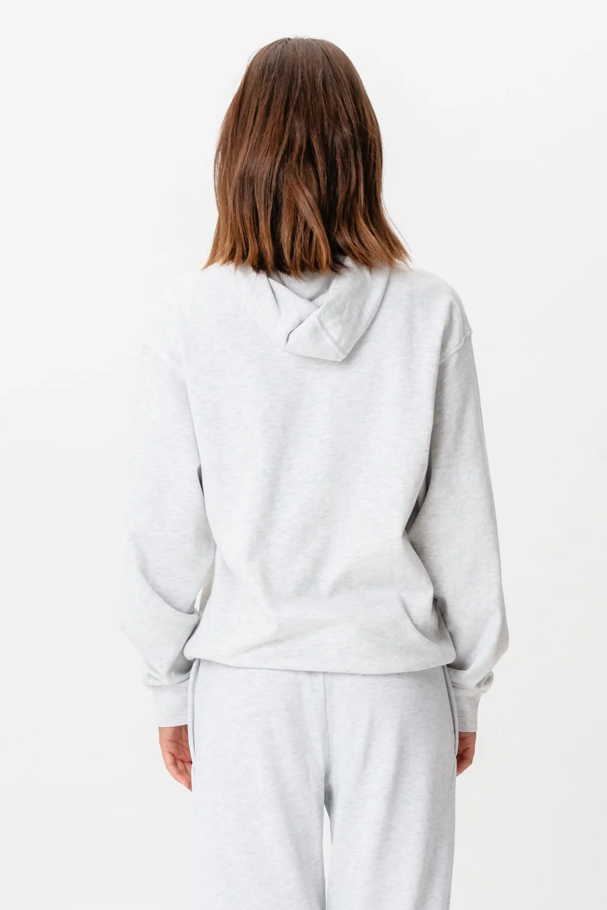 Hoodie ohne Kordelkordel - grau - Image 7