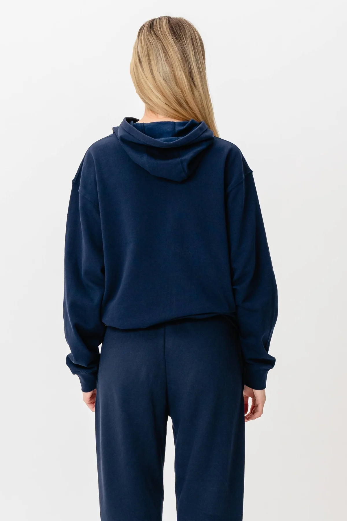 Hoodie ohne Kordelmine - Marine - Image 5