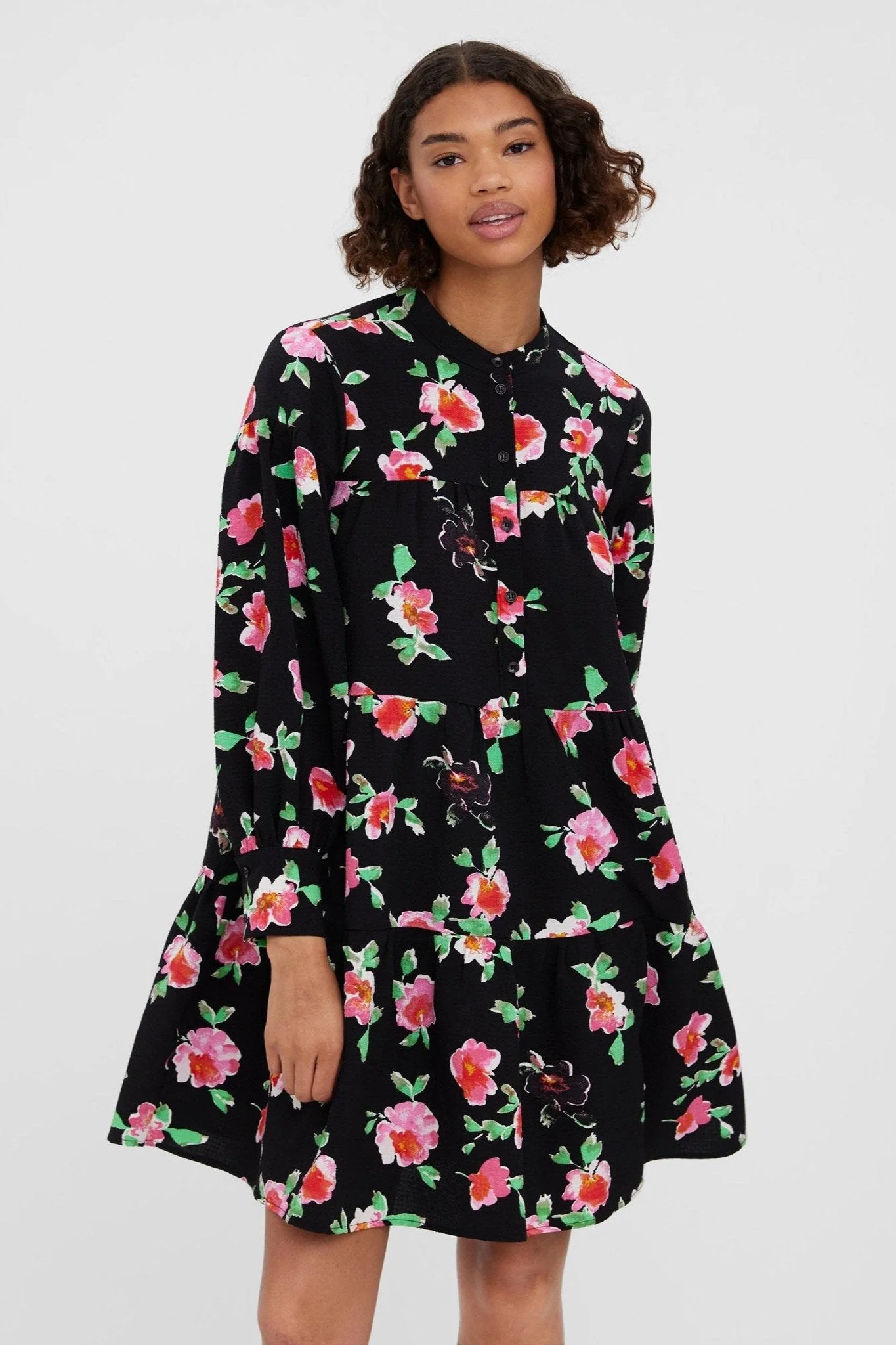 Hymnen Langarmankleid - schwarze Hymnen