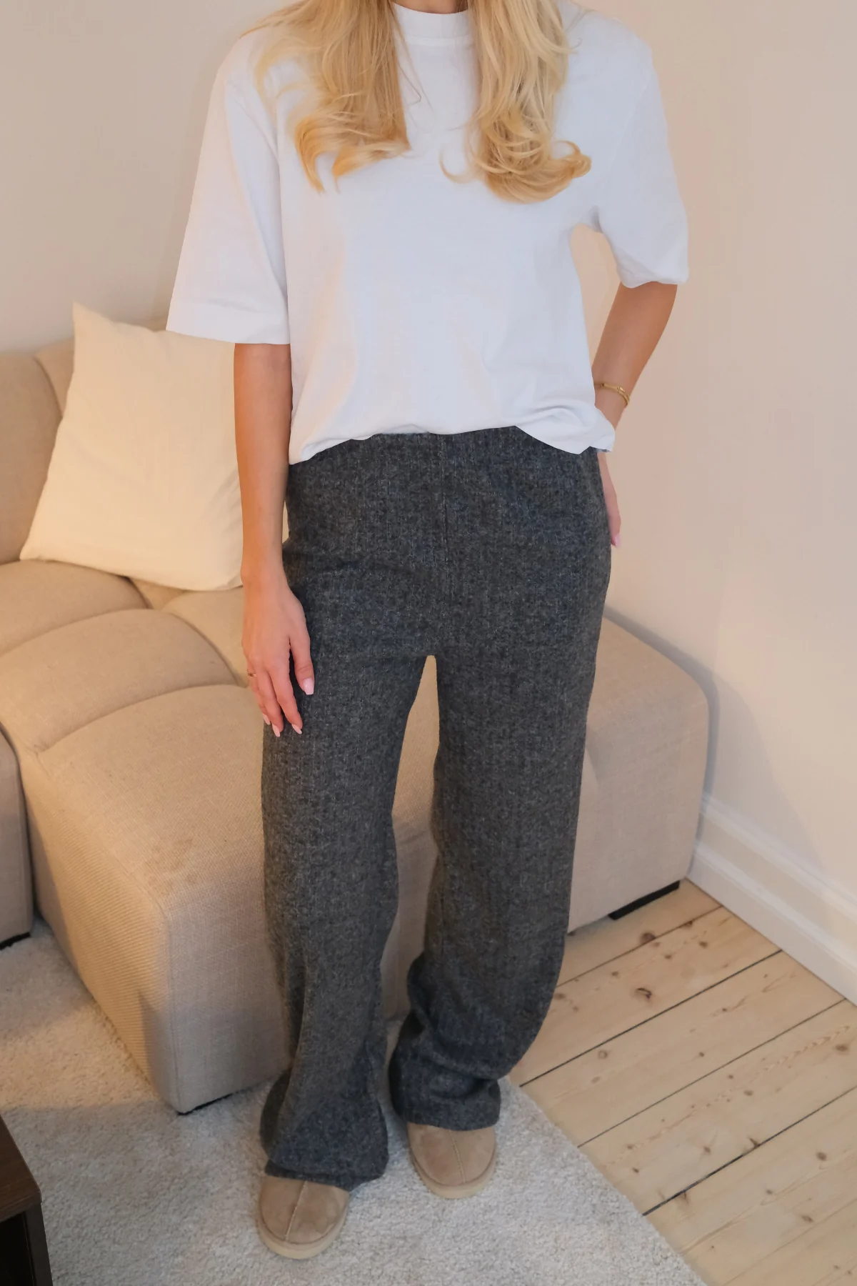 Efeu-Strick Pants - Anthrazit - Image 3
