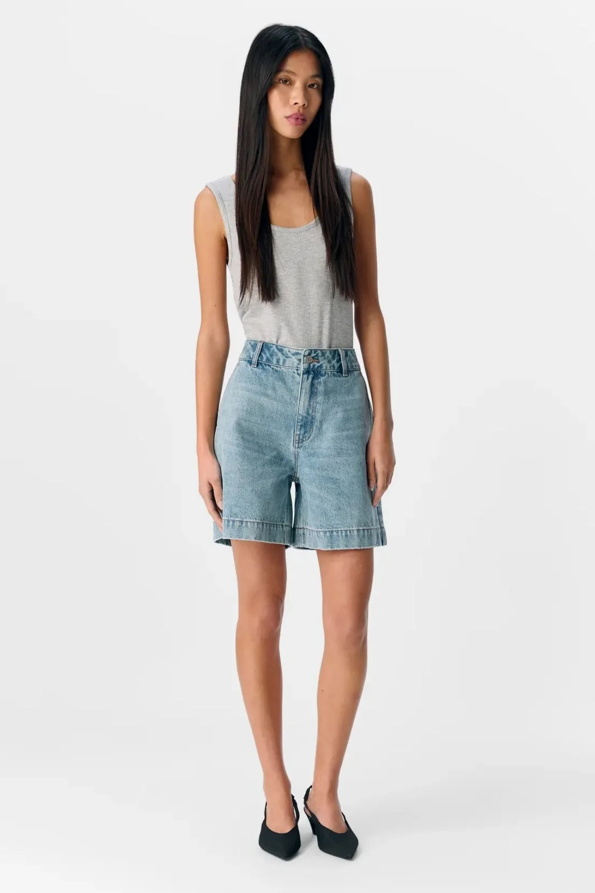Jen Shorts - mittelblauer Denim - Image 3