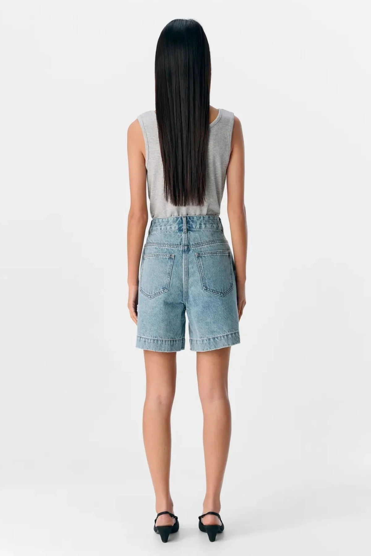 Jen Shorts - mittelblauer Denim - Image 4