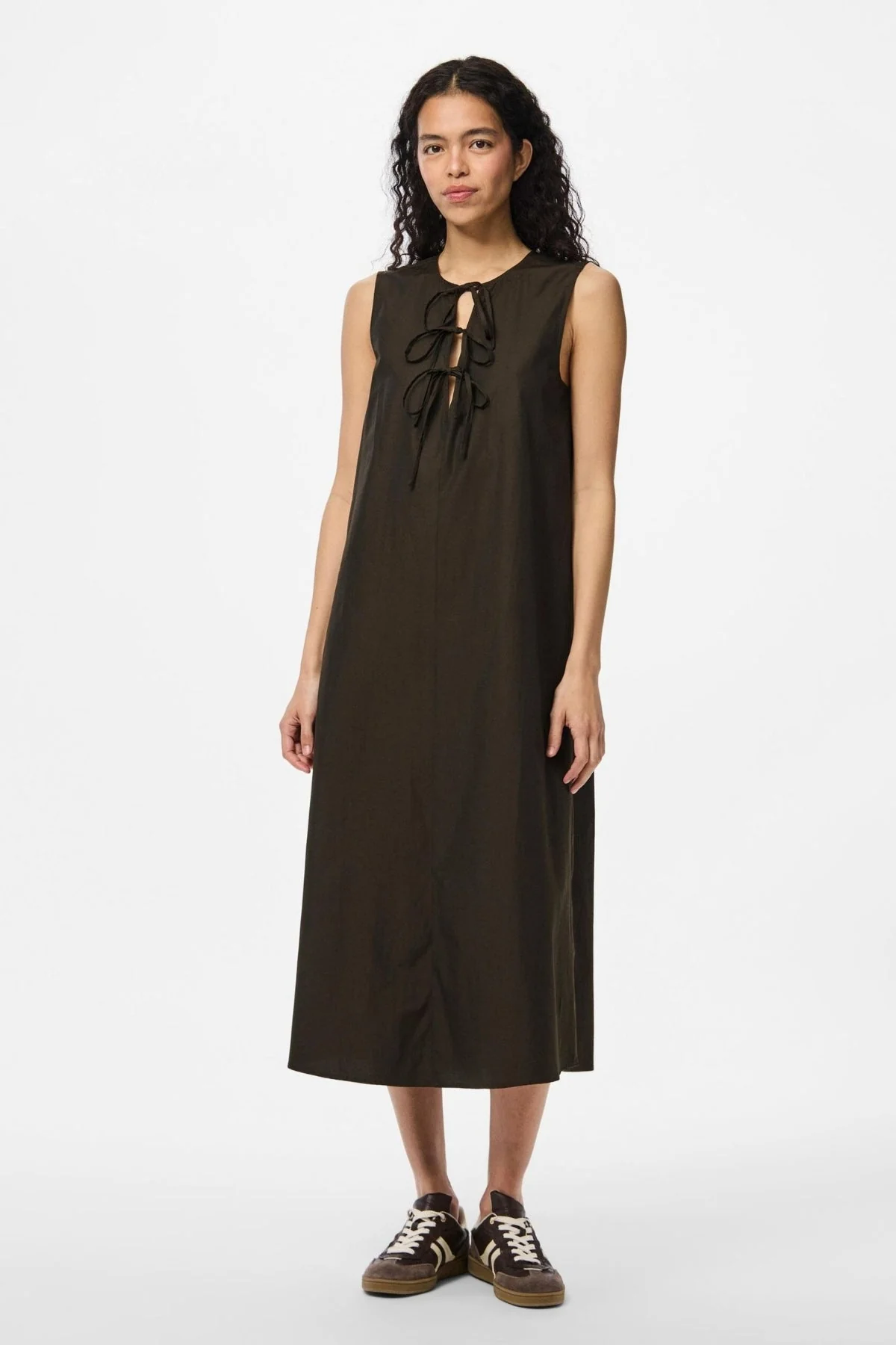 Jenna Midi Tie Kleid - Delicioso