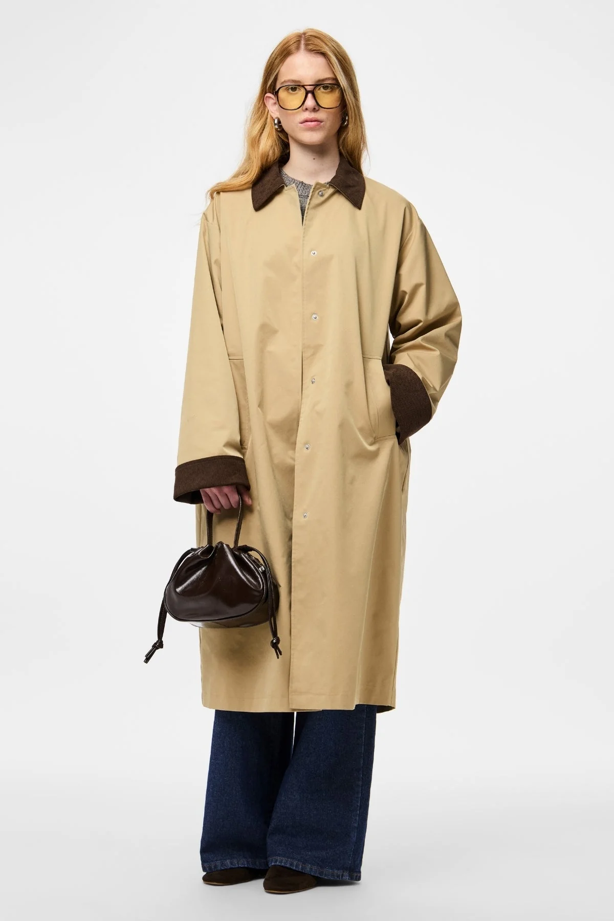Jorma Lange leichte Jacke – Travertine Hot Fudge - Image 2