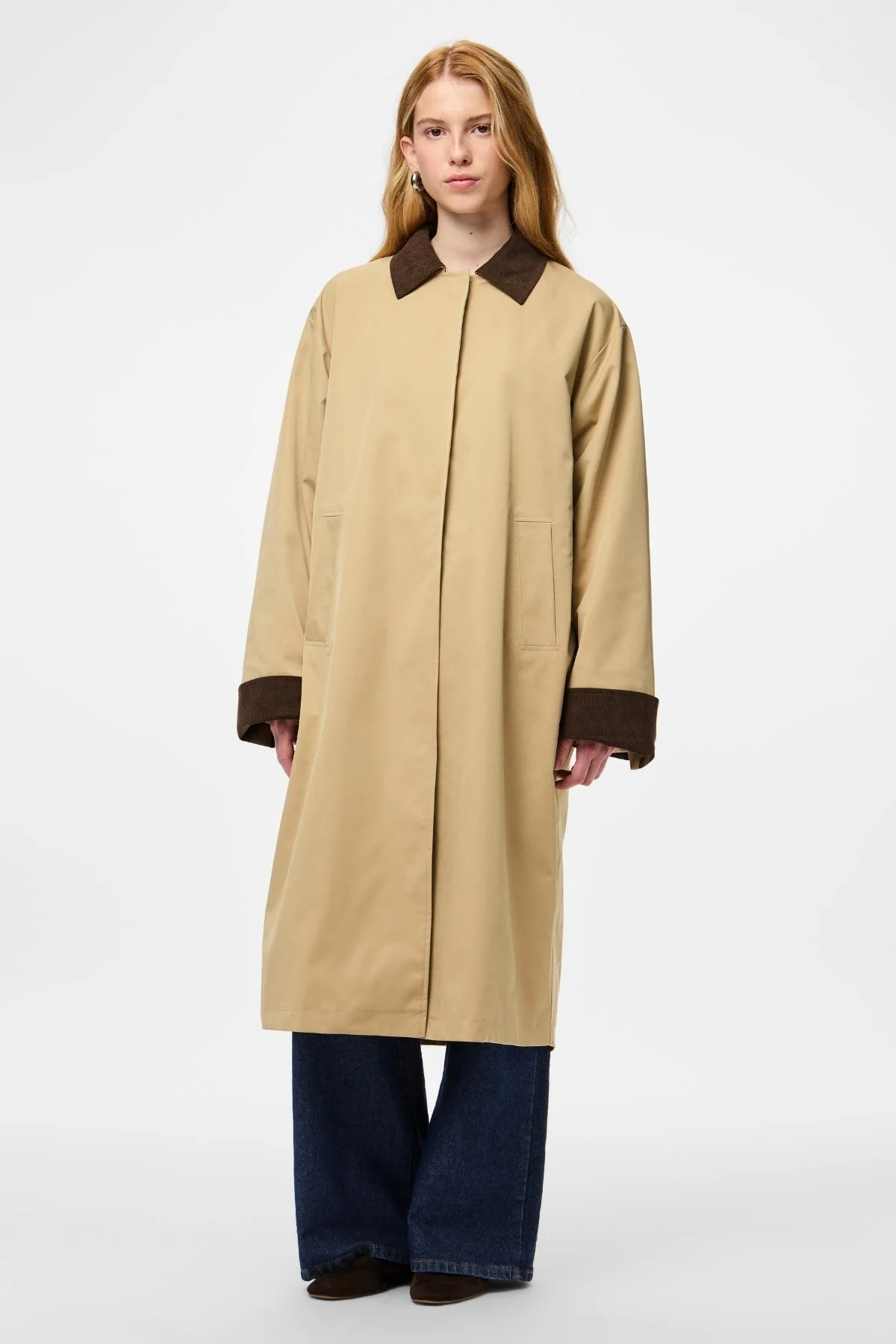 Jorma Lange leichte Jacke – Travertine Hot Fudge - Image 3