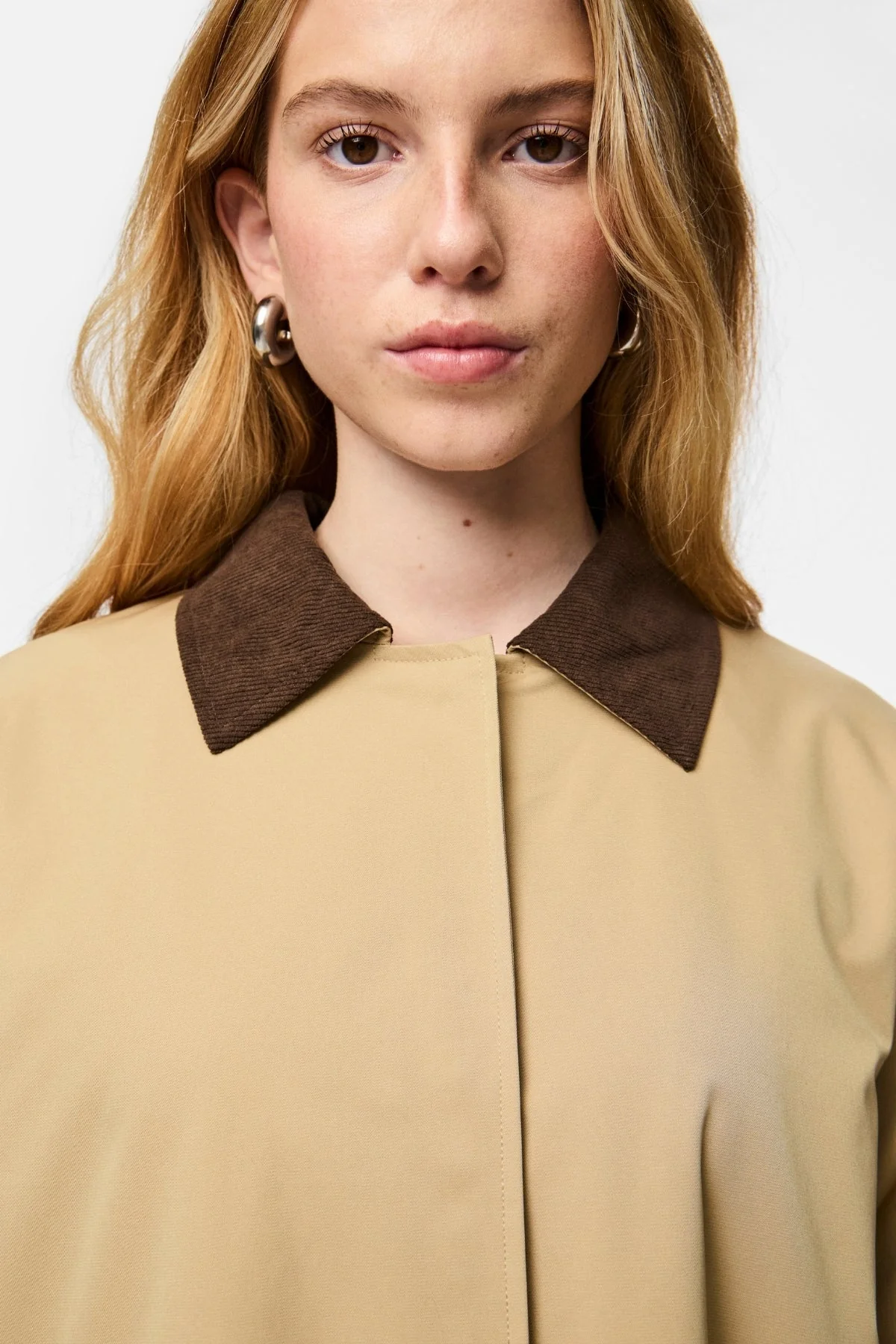 Jorma Lange leichte Jacke – Travertine Hot Fudge - Image 4