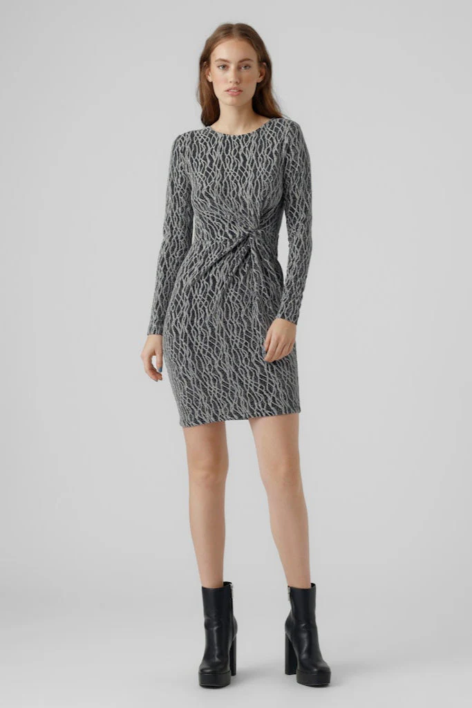 Kanz Mini Kjole - Silver Lurex - Image 2