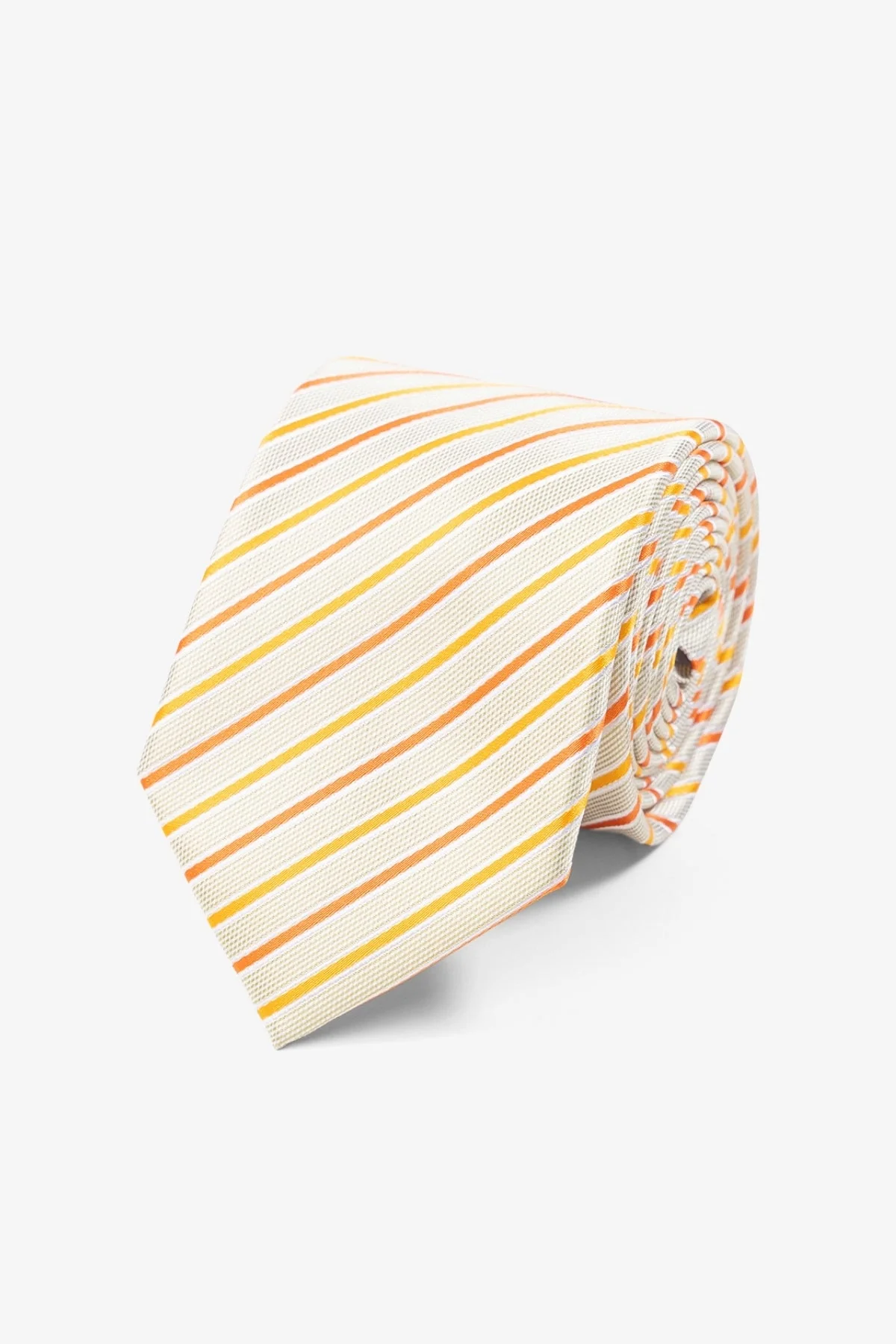 Krawatte - Gelb/orange gestreift