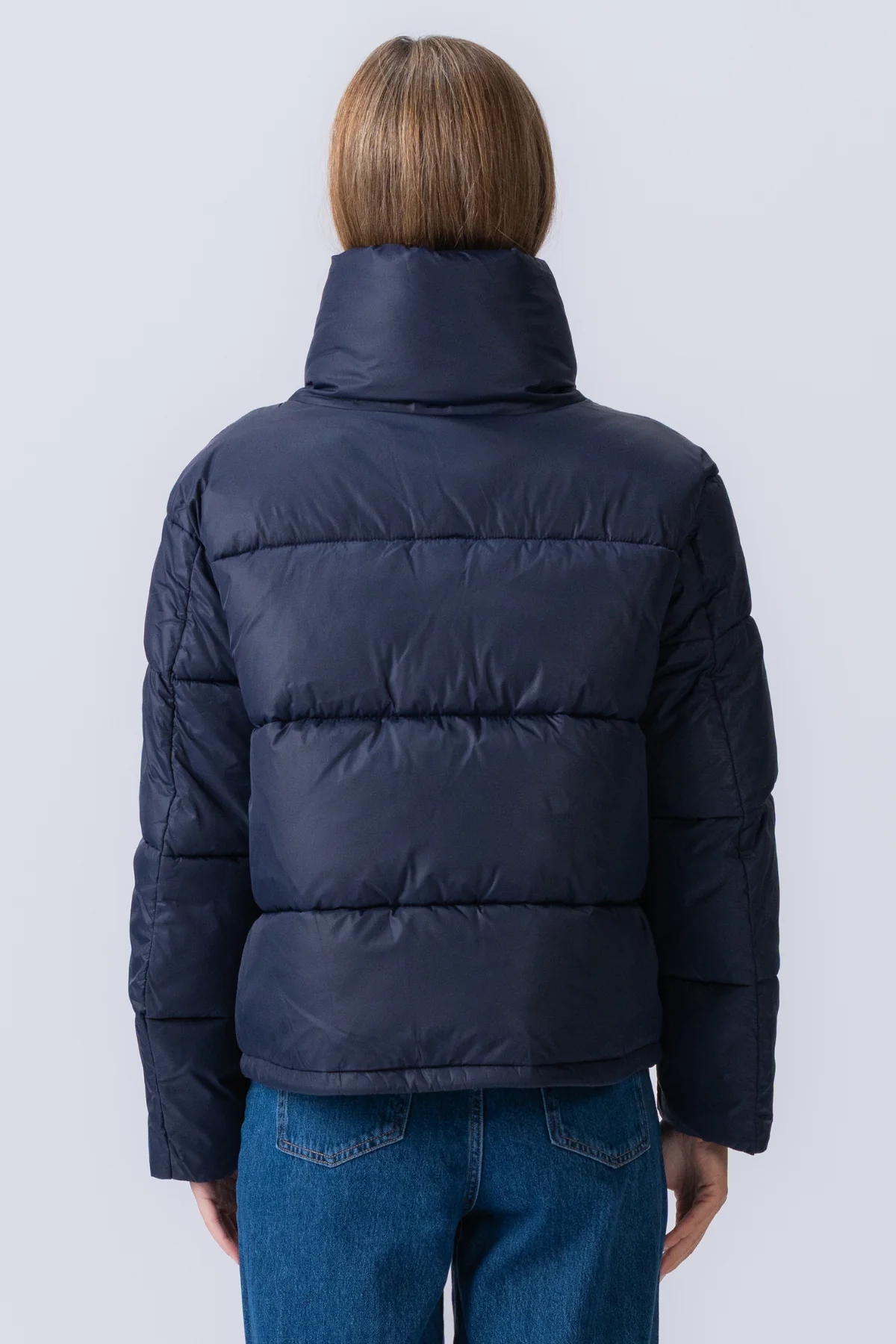 Kurze Pufferjacke - Marine - Image 5
