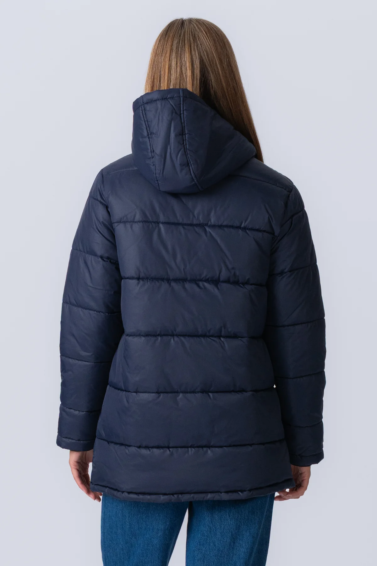 Lange Pufferjacke - Marine - Image 8
