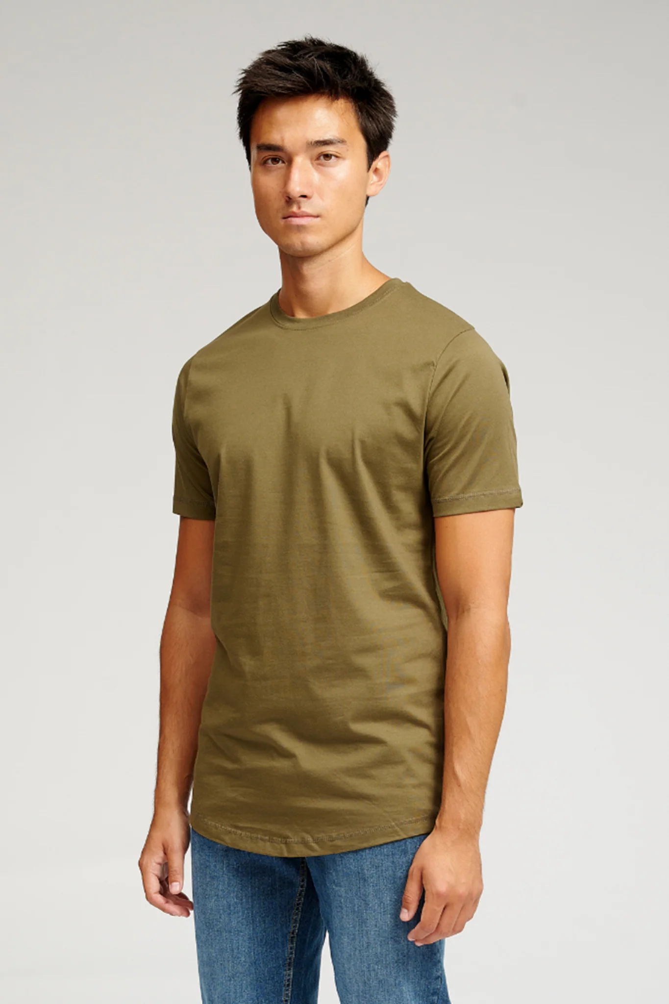 Langes T -Shirt - Armeegrün - Image 3