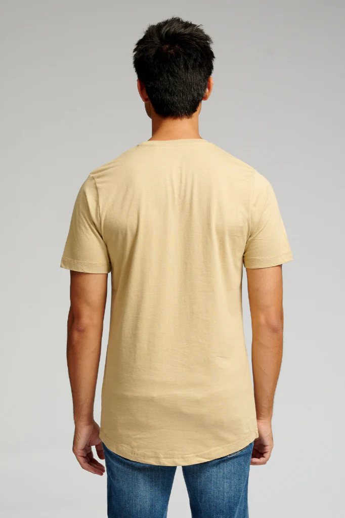 Langes T -Shirt - Beige - Image 2