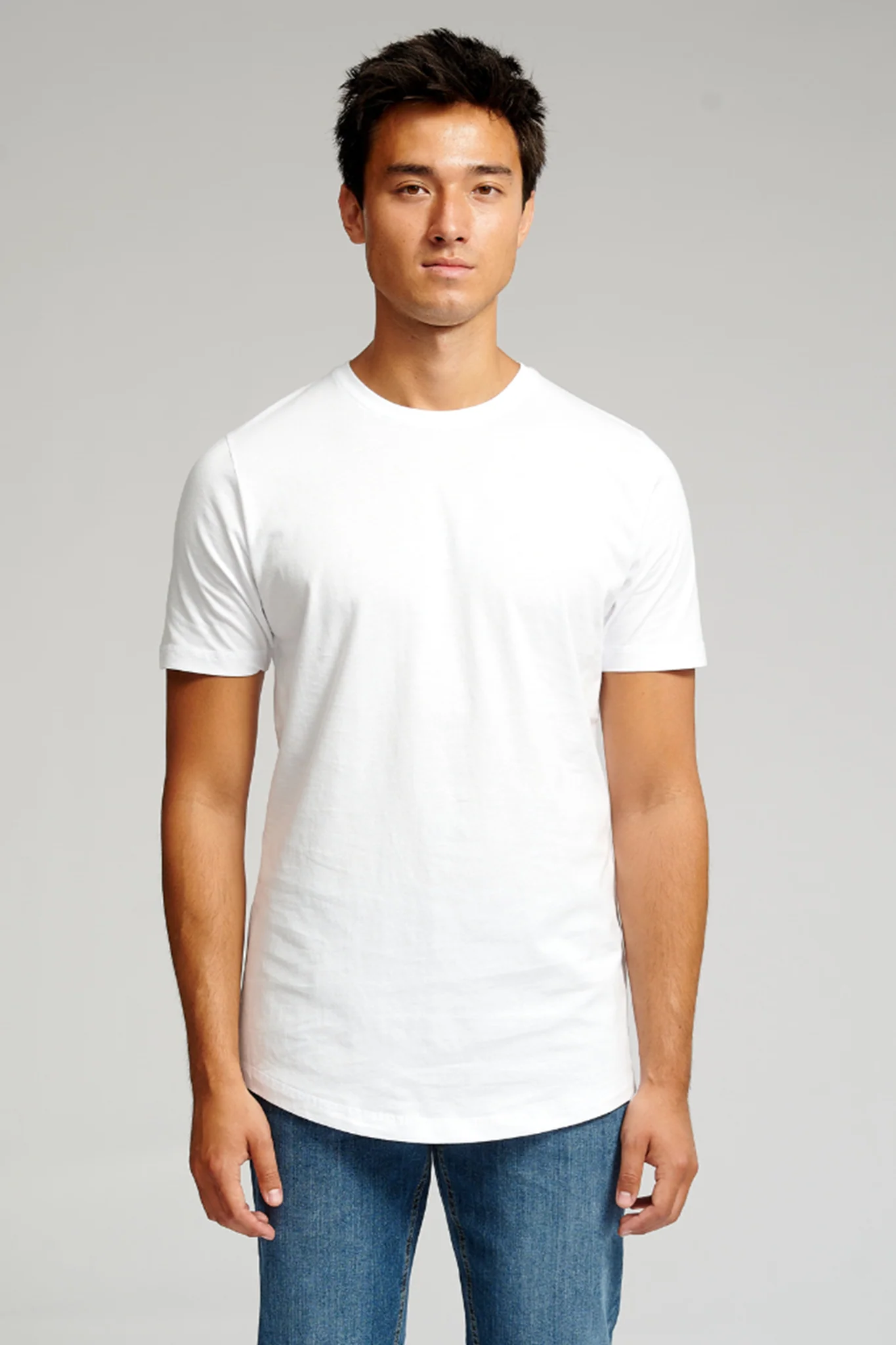 Langes T -Shirt - Weiß