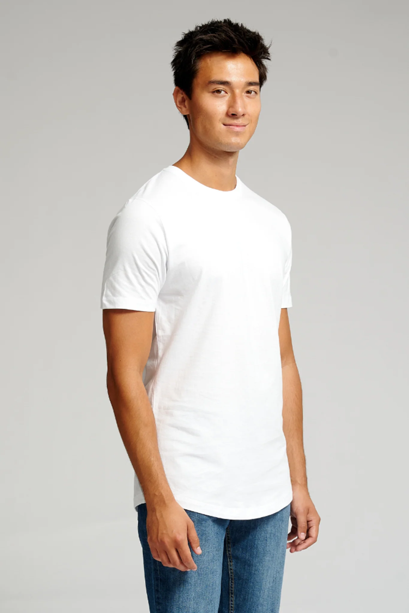 Langes T -Shirt - Weiß - Image 2