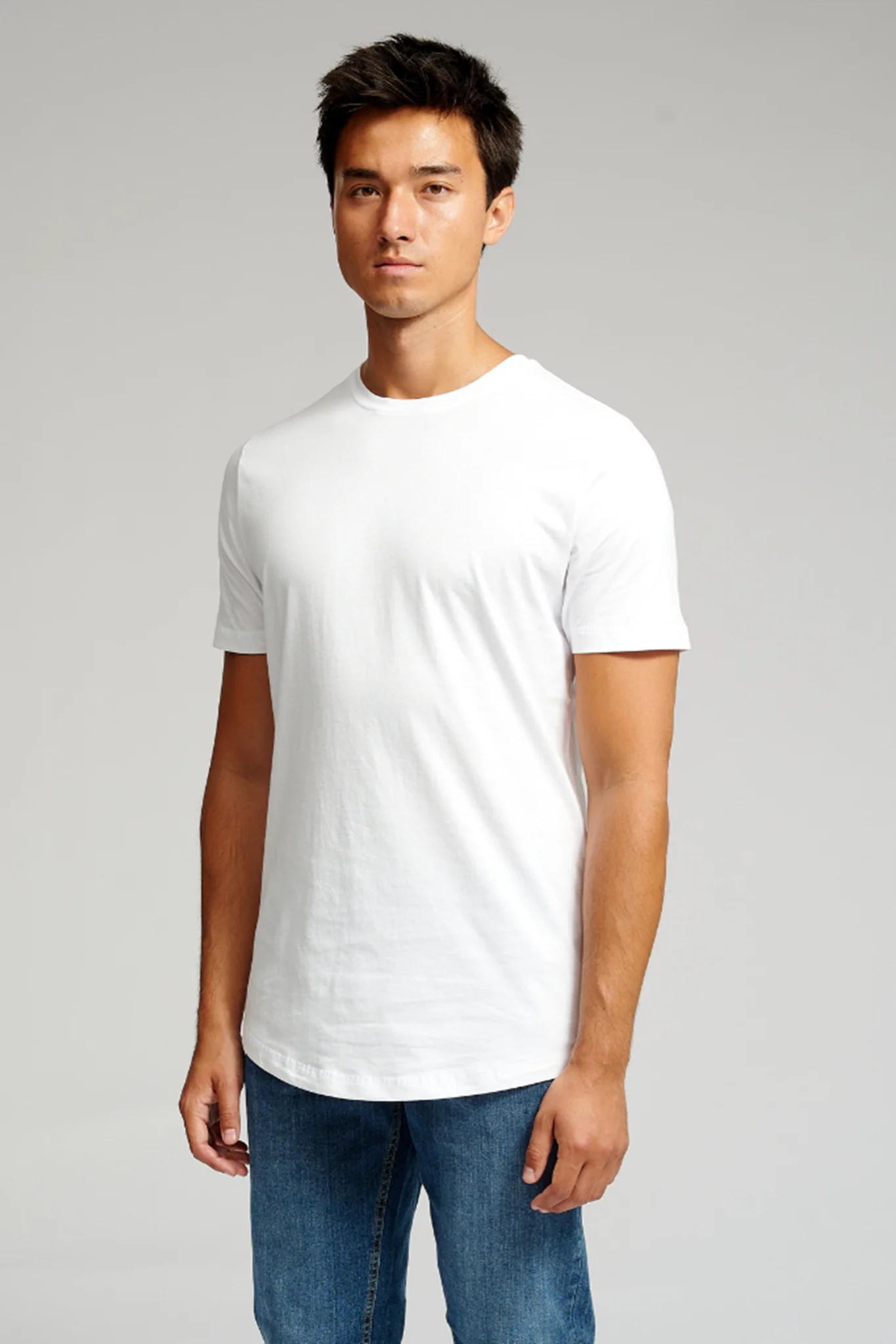 Langes T -Shirt - Weiß - Image 3