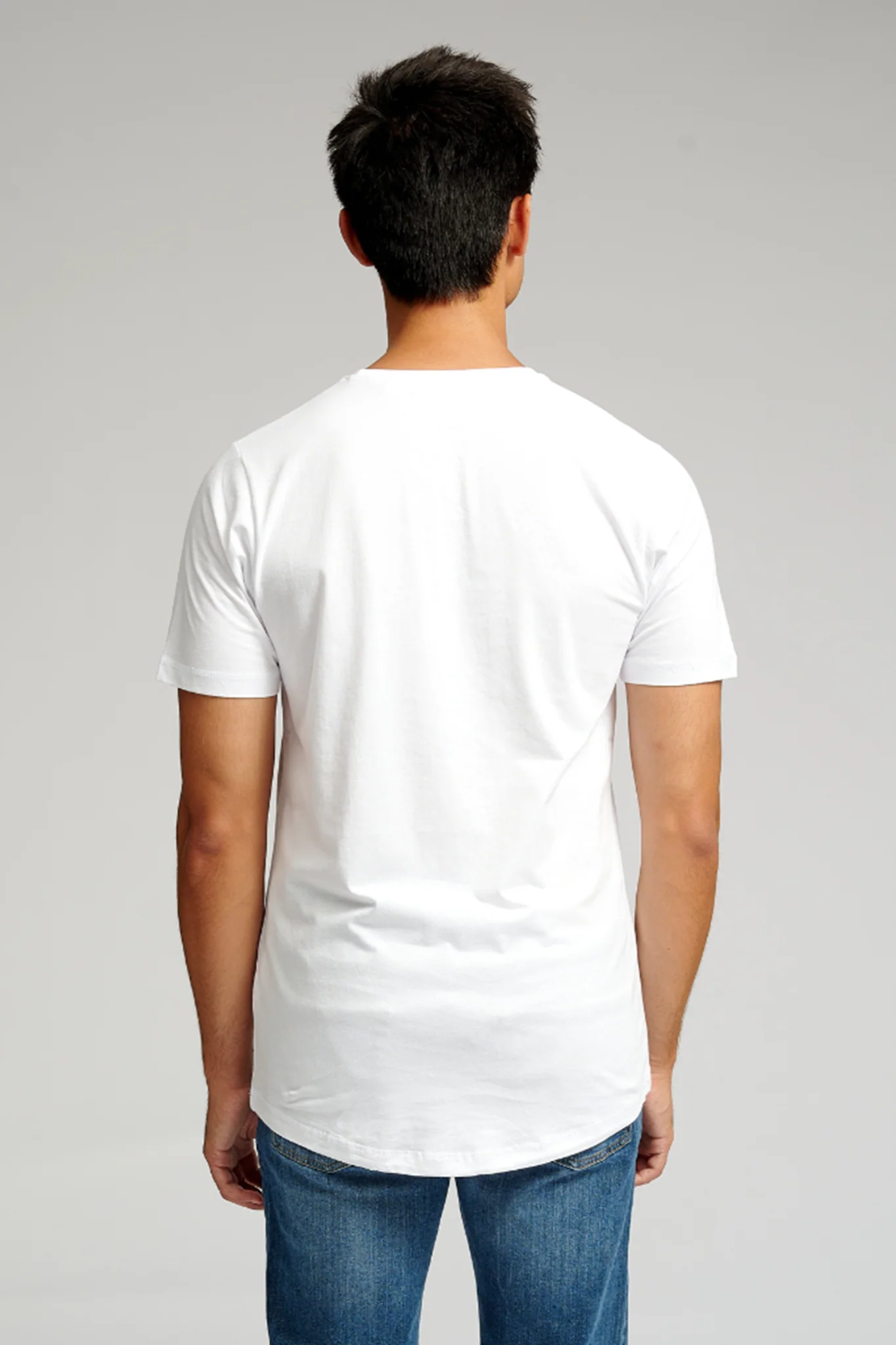 Langes T -Shirt - Weiß - Image 4