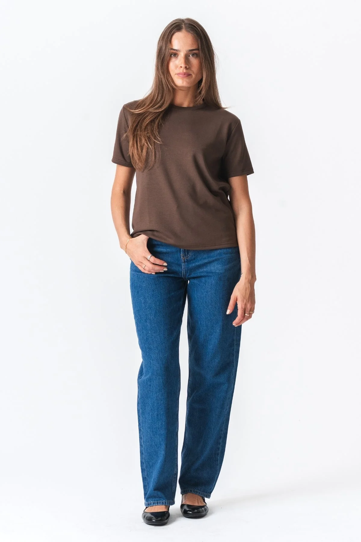Leah lose T -Shirt - braun - Image 2