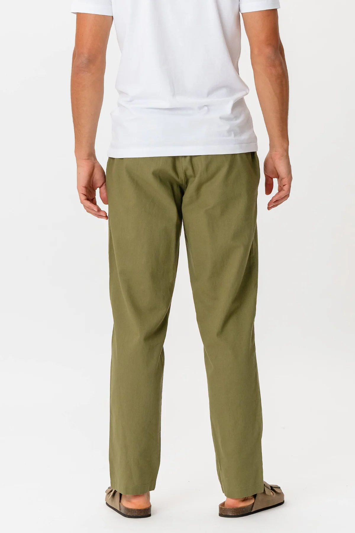 Leinen Pants - Grün - Image 6