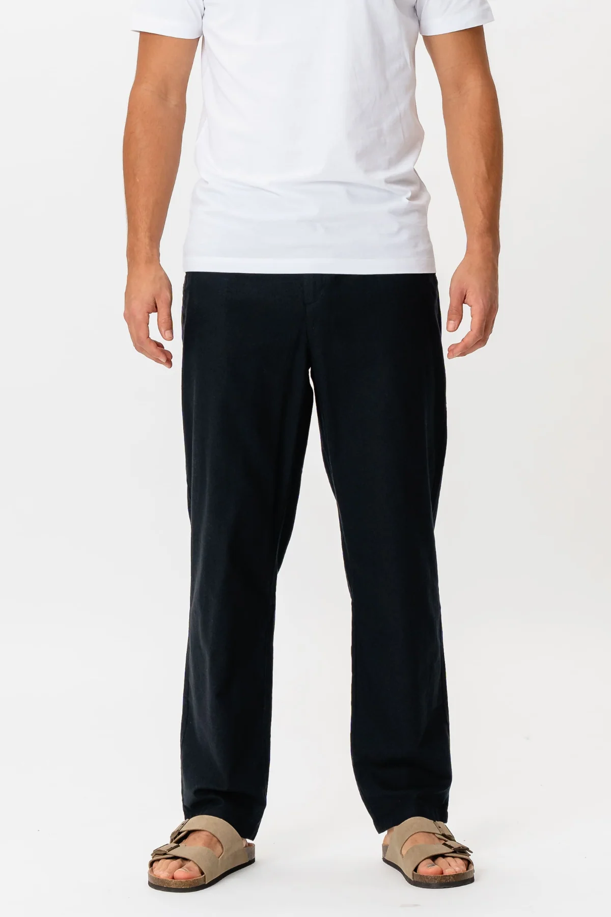 Leinen Pants - Schwarz - Image 8