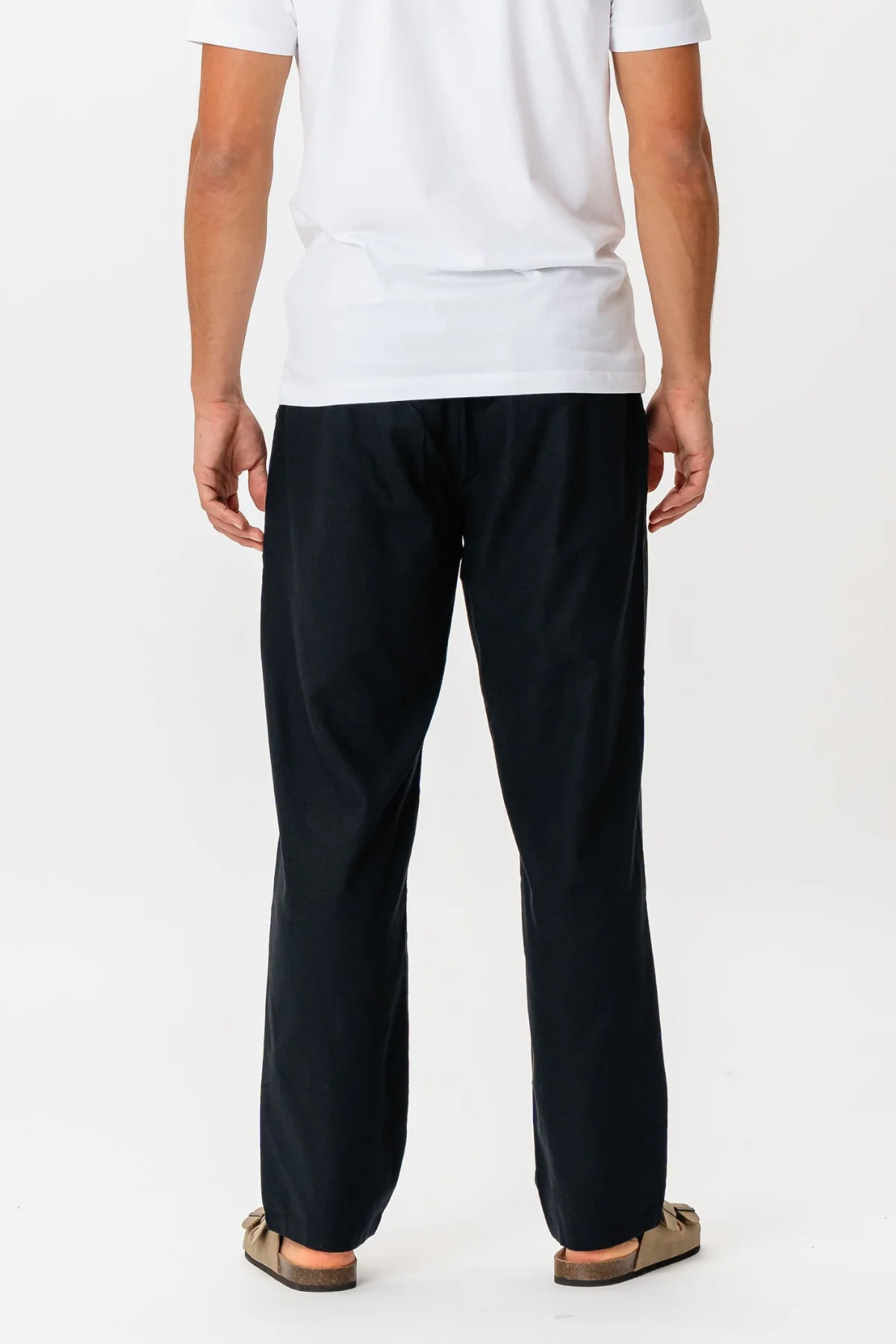 Leinen Pants - Schwarz - Image 9