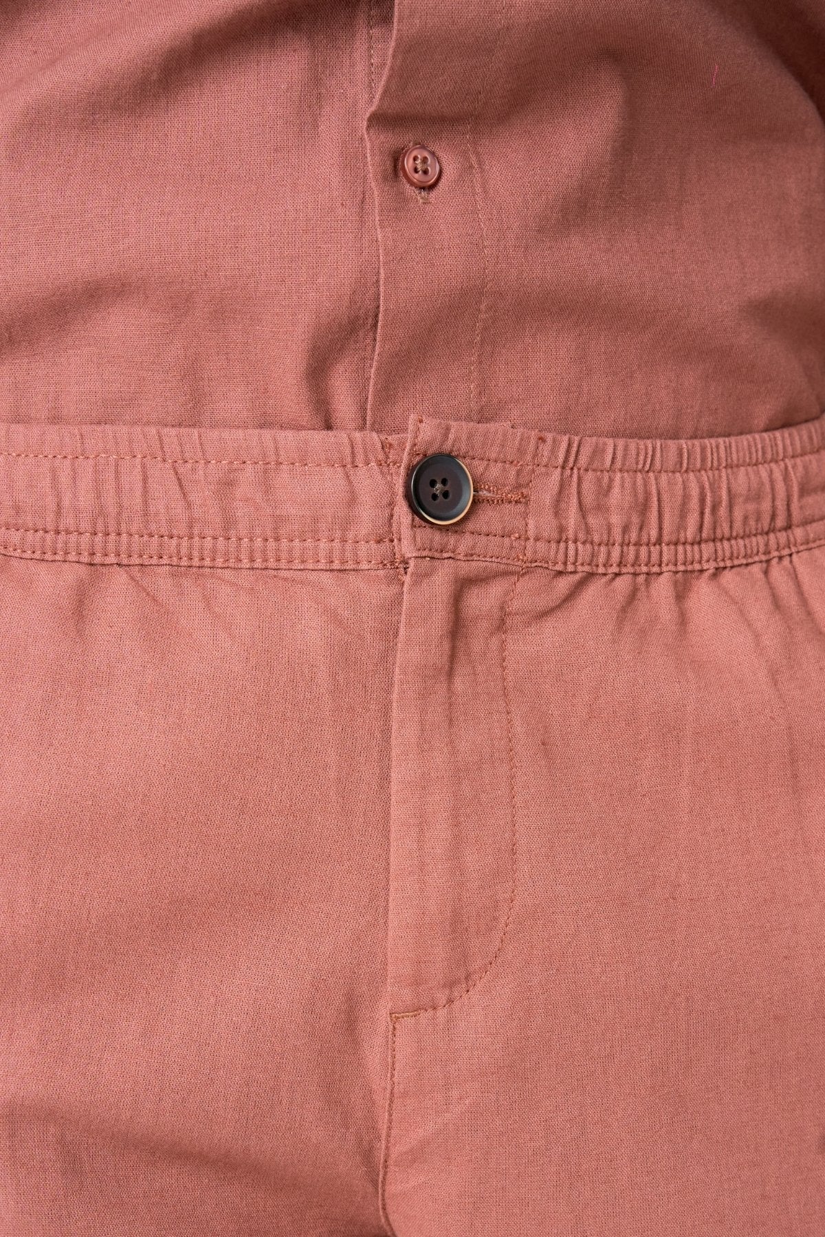 Leinen Pants - Terrakotta - Image 4
