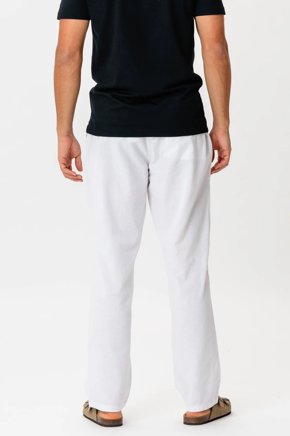 Leinen Pants - Weiß - Image 7