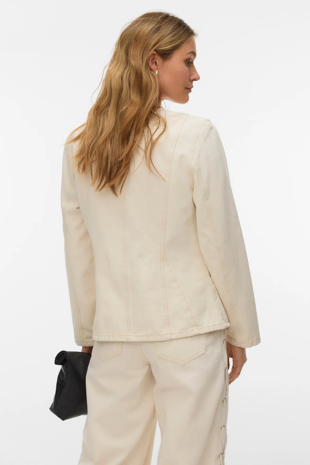 Leva String Ecru Dnm Jacke – Ecru - Image 4
