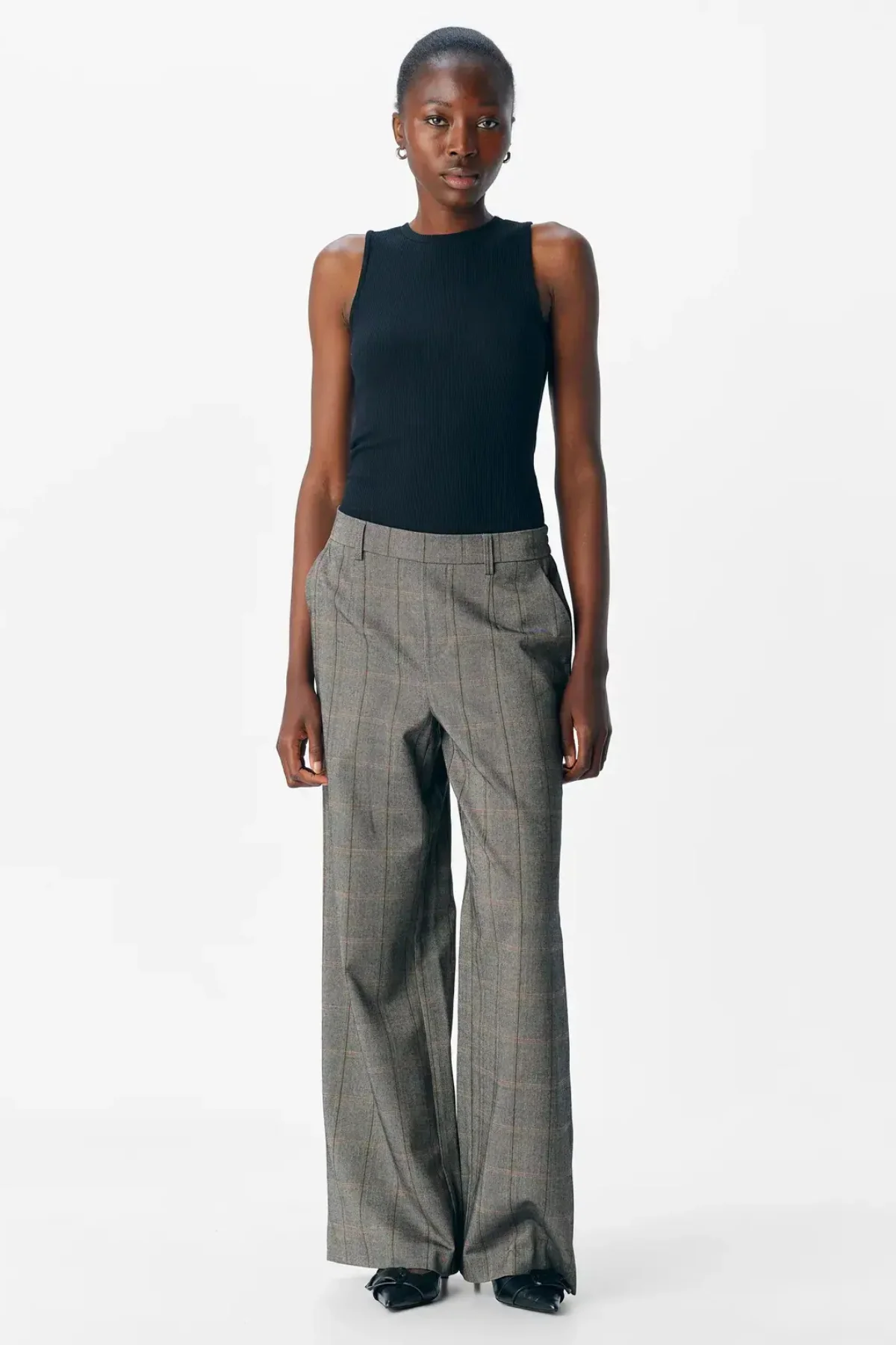 Lisa breit Pants - Schwarz Humus + Tannin - Image 2