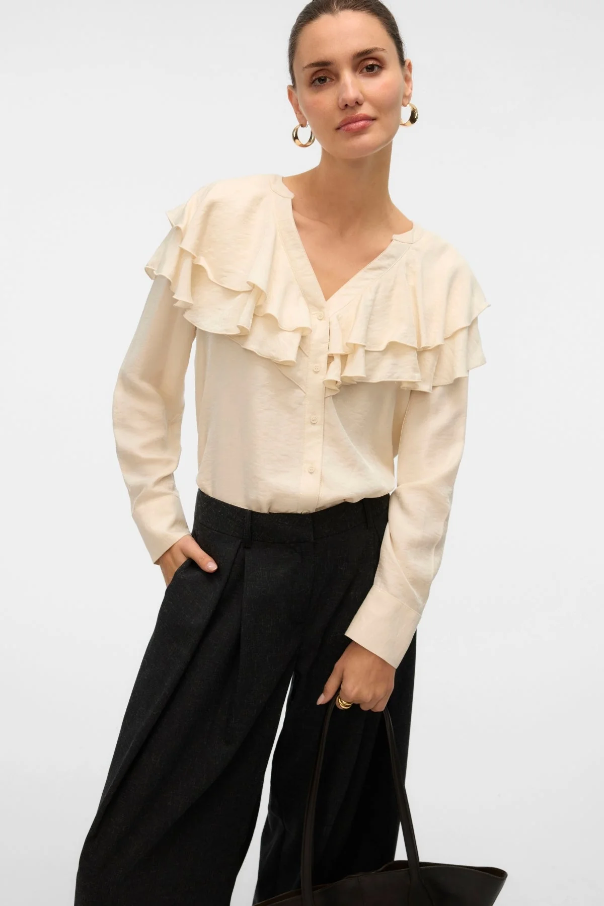 Lizzi flocken Top - Birke - Image 2