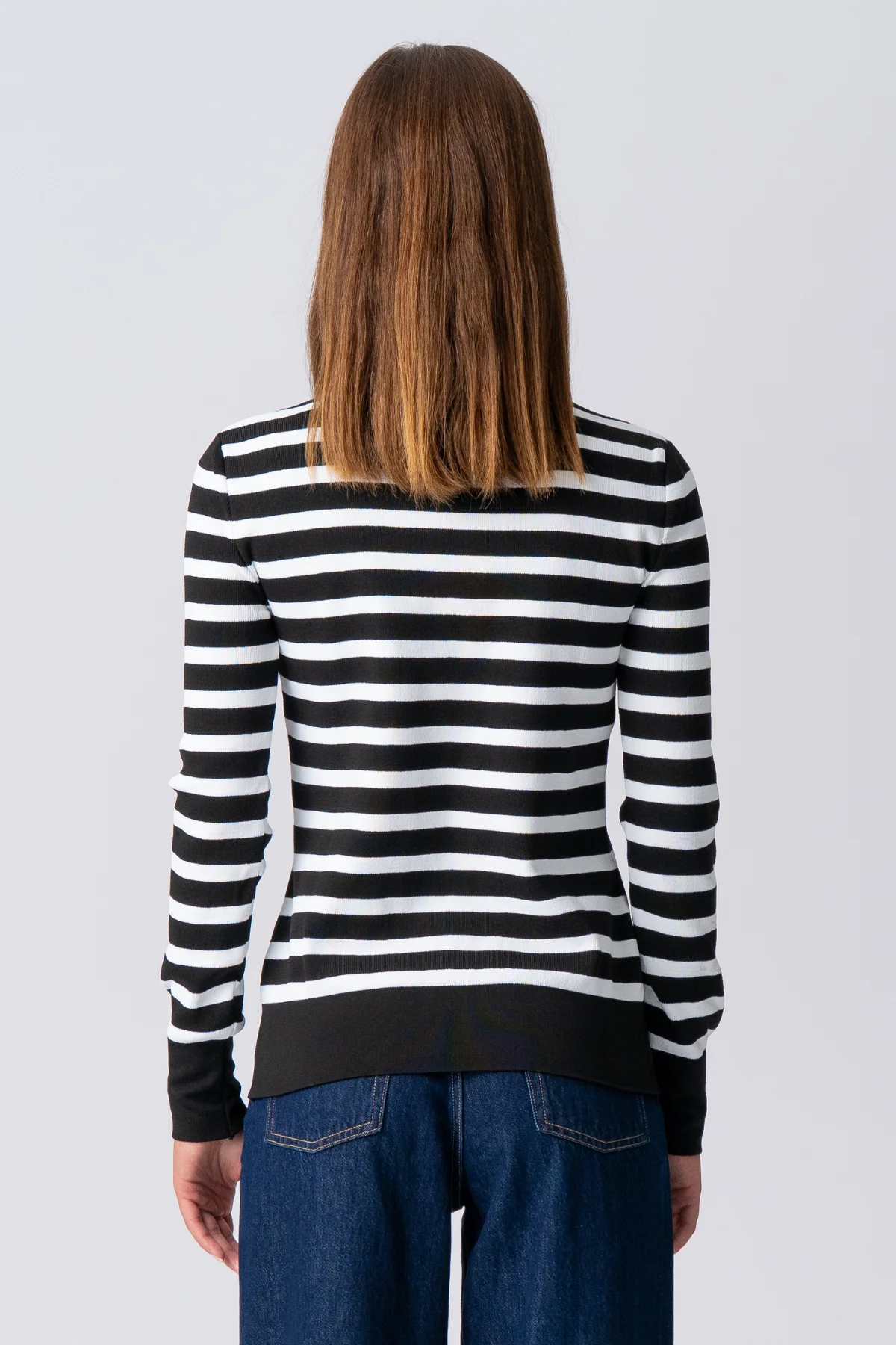 Maja gestreiftes Hemd - schwarz - Image 4