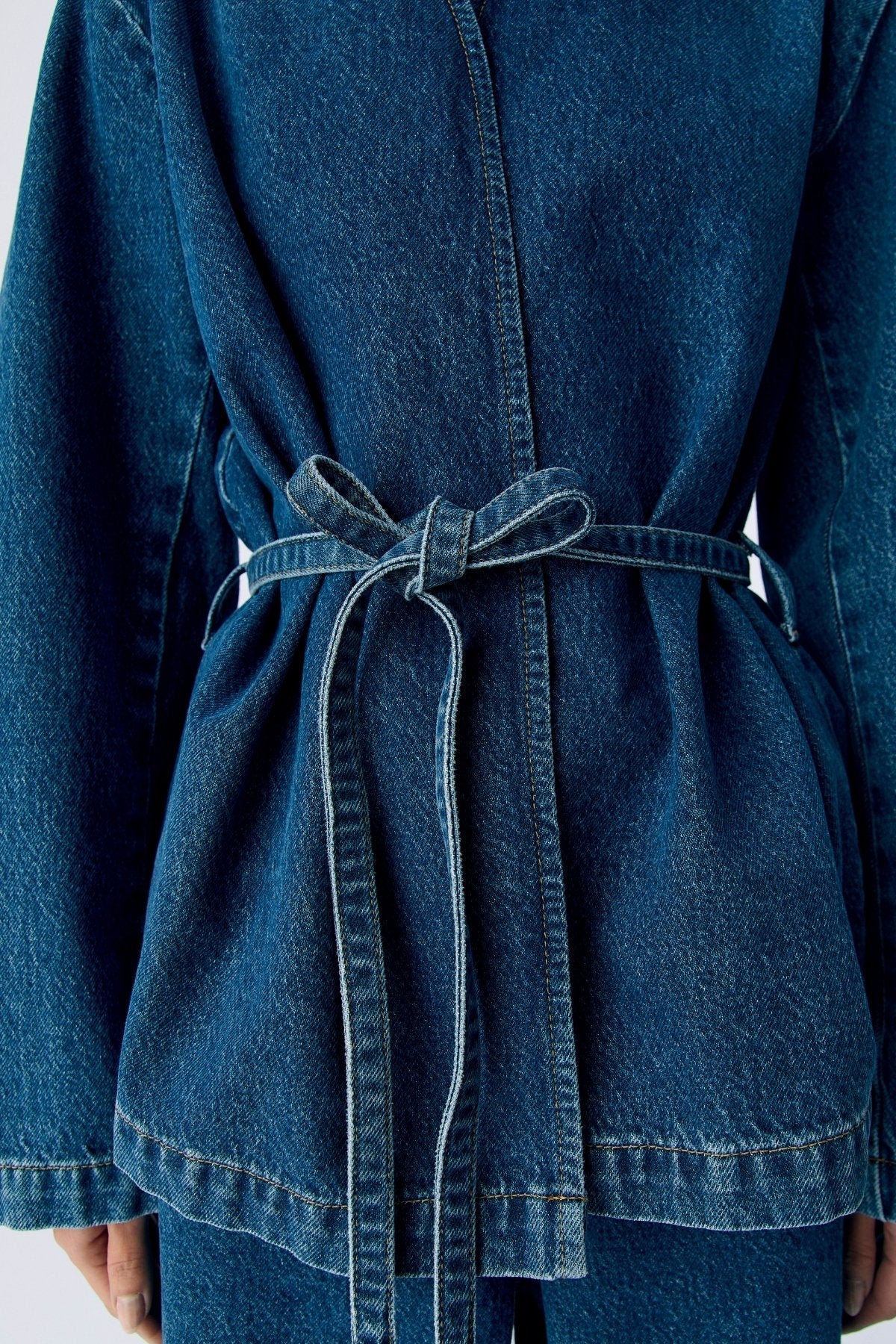 Mallie Blazer - mittelblauer Denim - Image 3