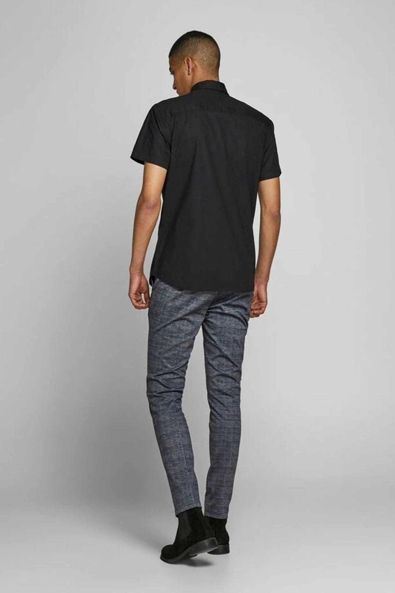 Marco Phil Pants - Dunkelgrau kariert - Image 4