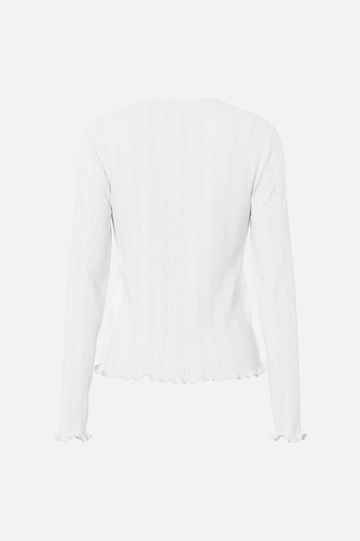 Marie O -Neck Poin Top - Cloud Dancer - Image 6