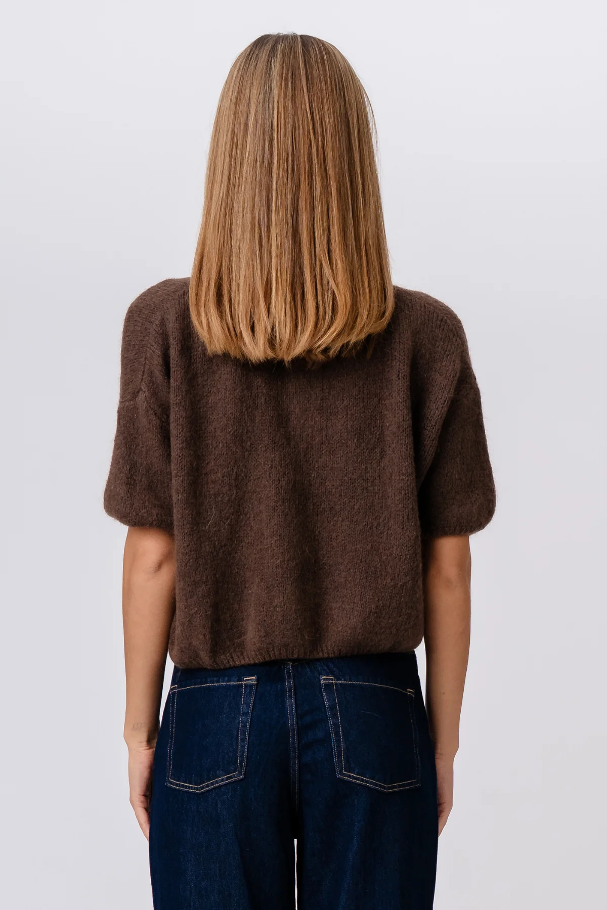 Mary Kurzarmstrick – Braun - Image 7