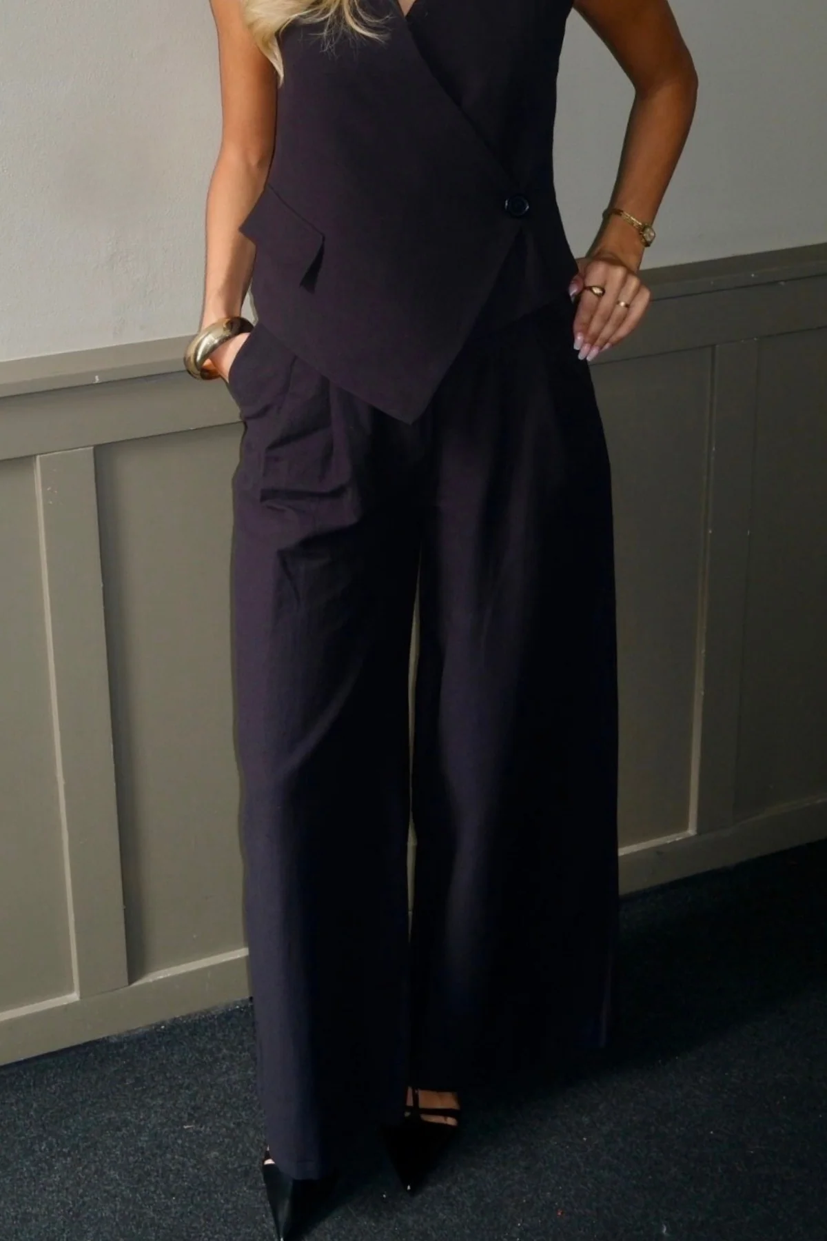 Melissa breit Pants - Schwarz - Image 3