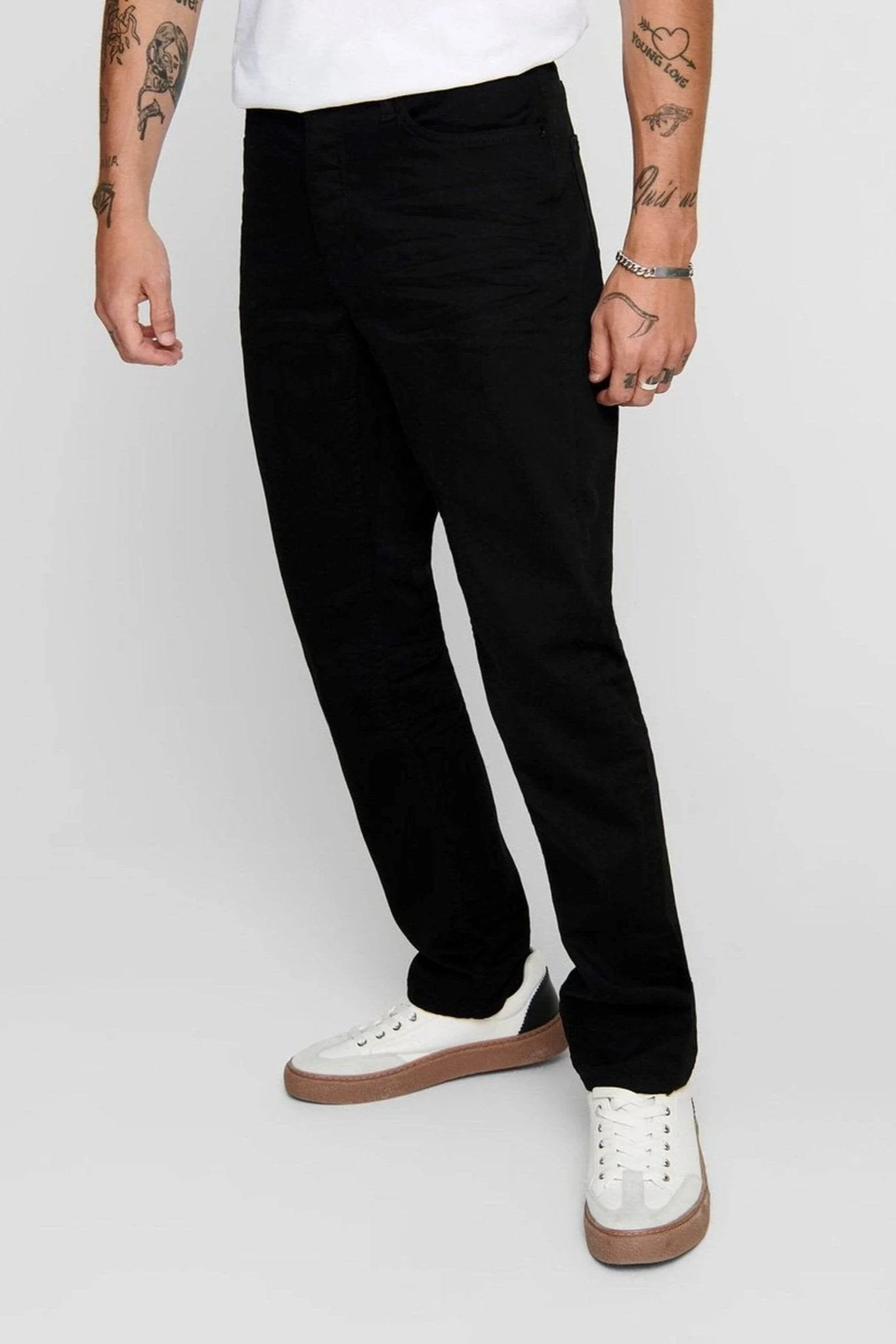 Mike Stretch Jeans - schwarz (weit fit) - Image 3