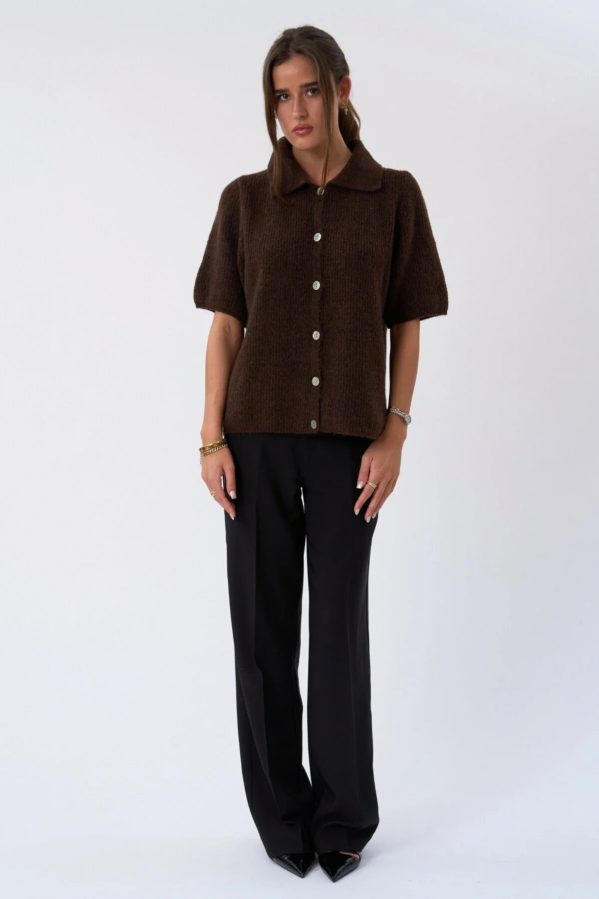 Mila Wide Pants - Schwarz - Image 2