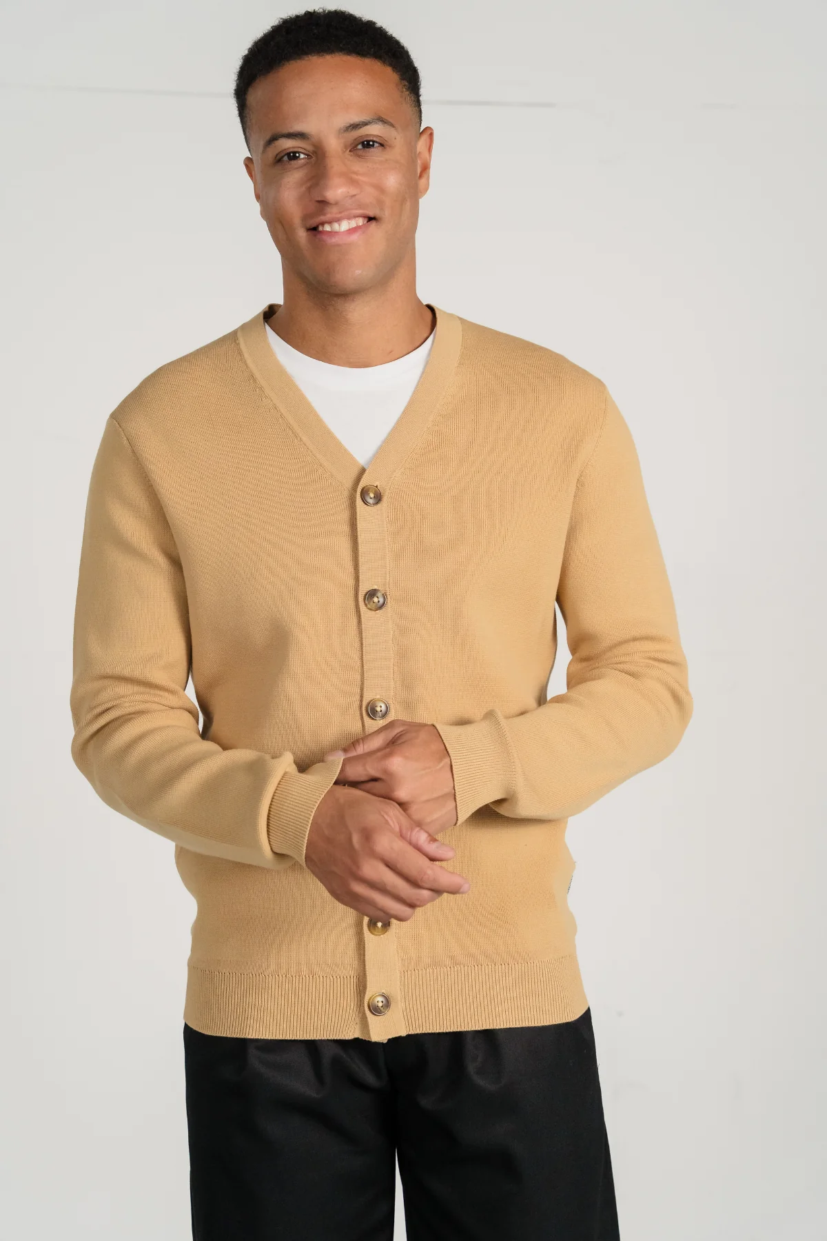 Milo Strick -Strickjacke - Sand - Image 2