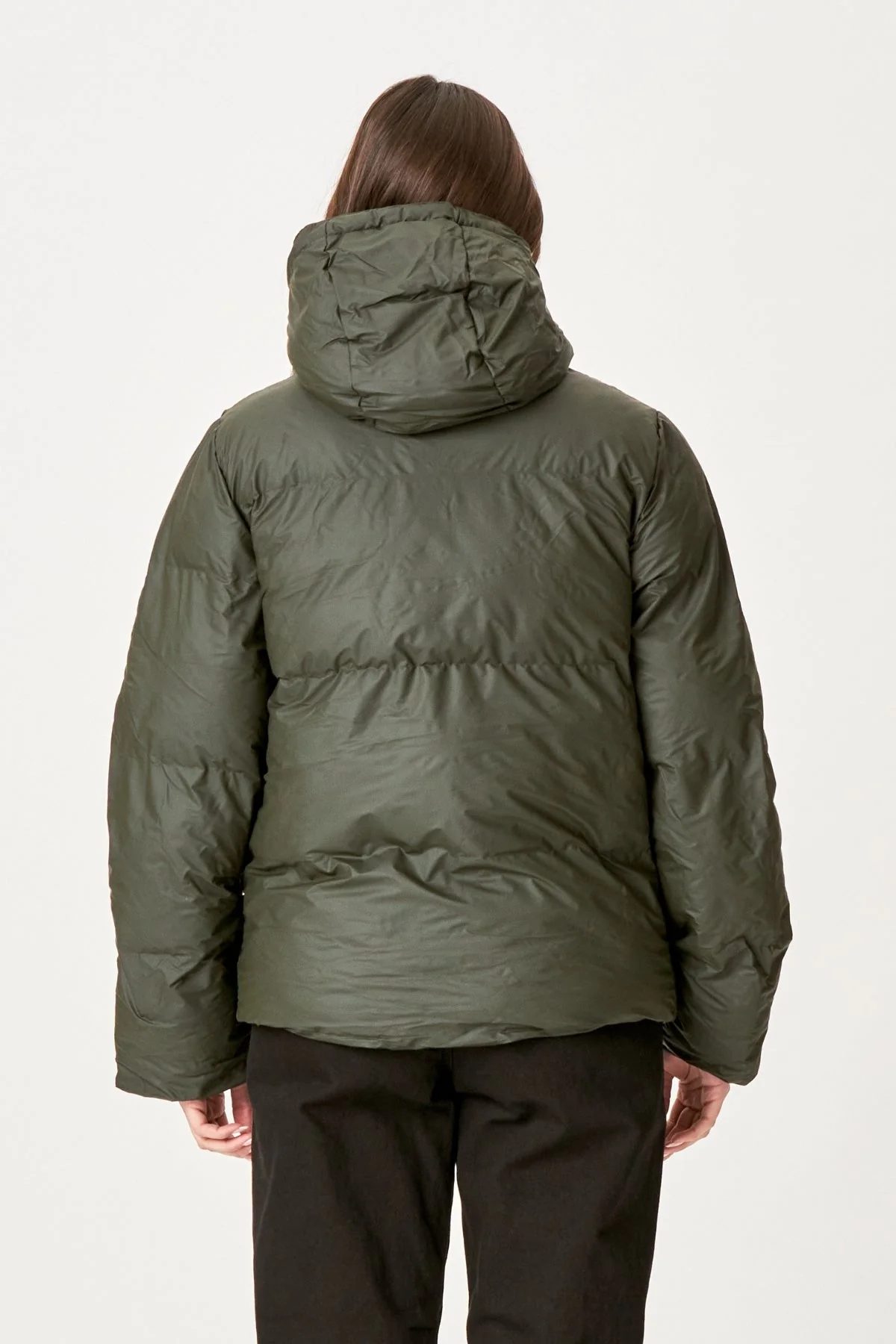 Mit Lexie beschichtete Jacke - Olive - Image 3
