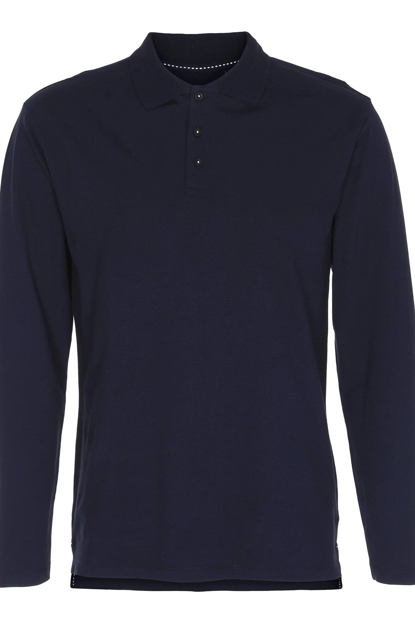 Muscle Langarm -Polo -Hemd - Marine - Image 4