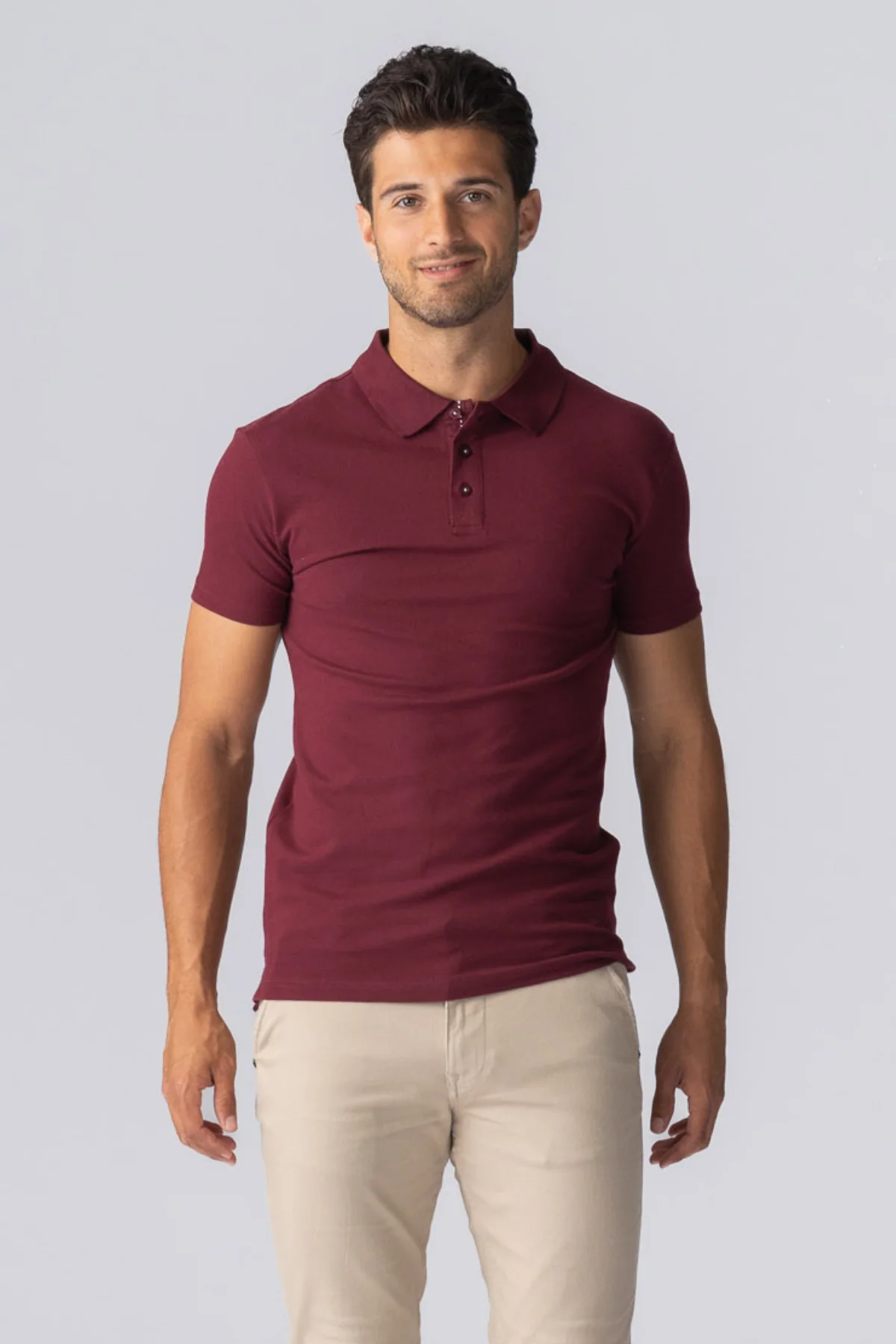 Muscle Poloshirt - Burgund