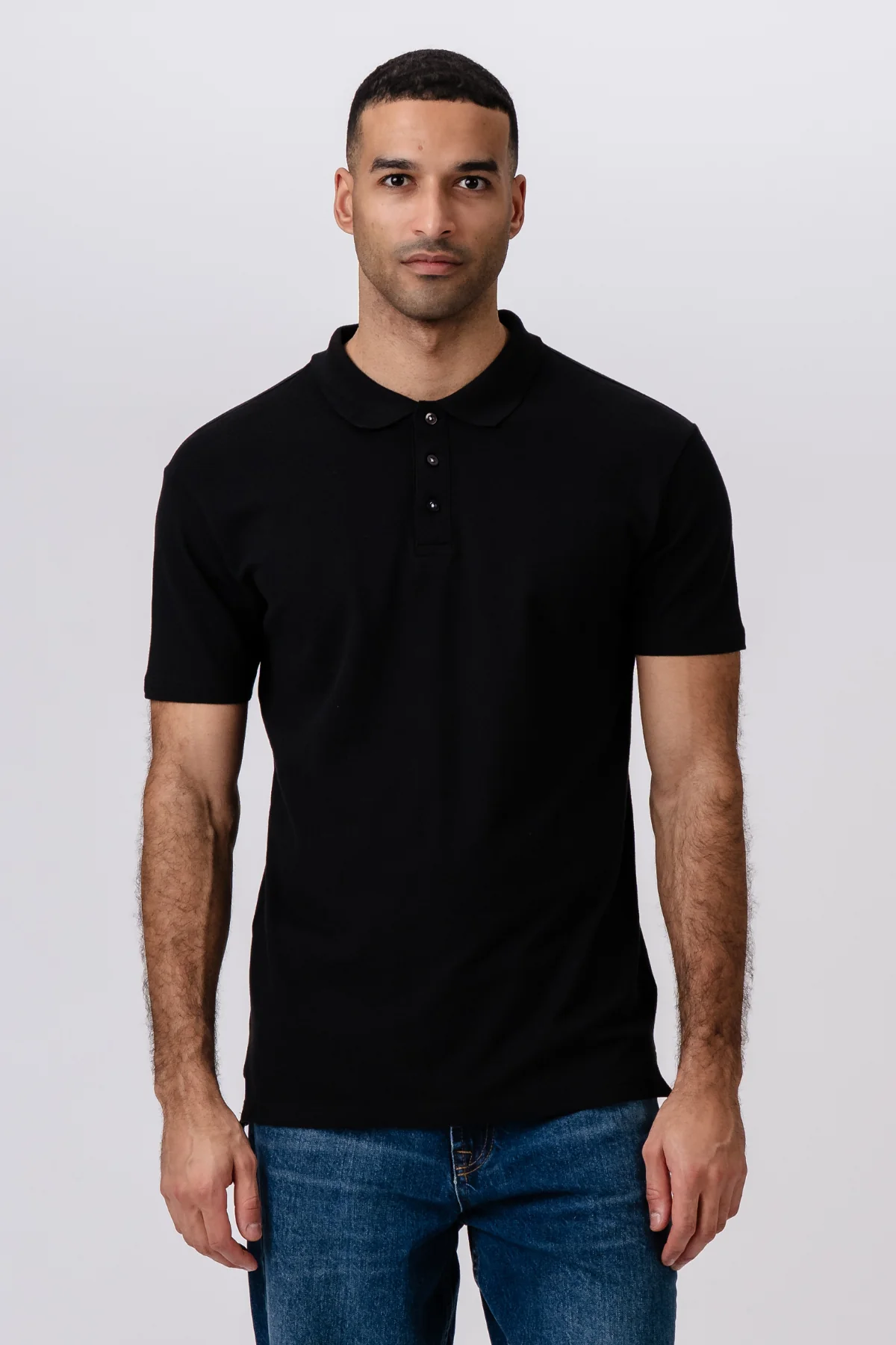 Muscle Poloshirt - schwarz