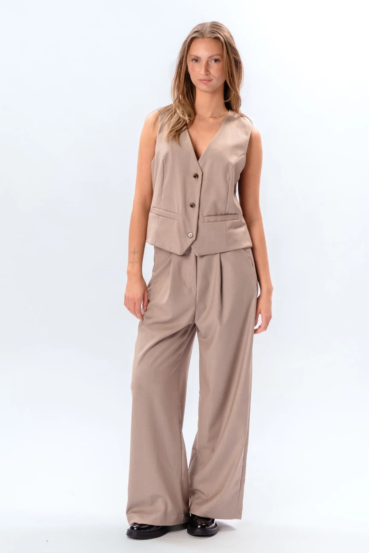 Nadia Vest und pants (Beige) - Paketangebot