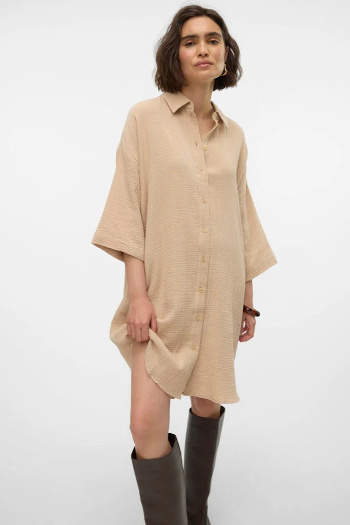 Natali Oversized Hemd - irische Creme - Image 3