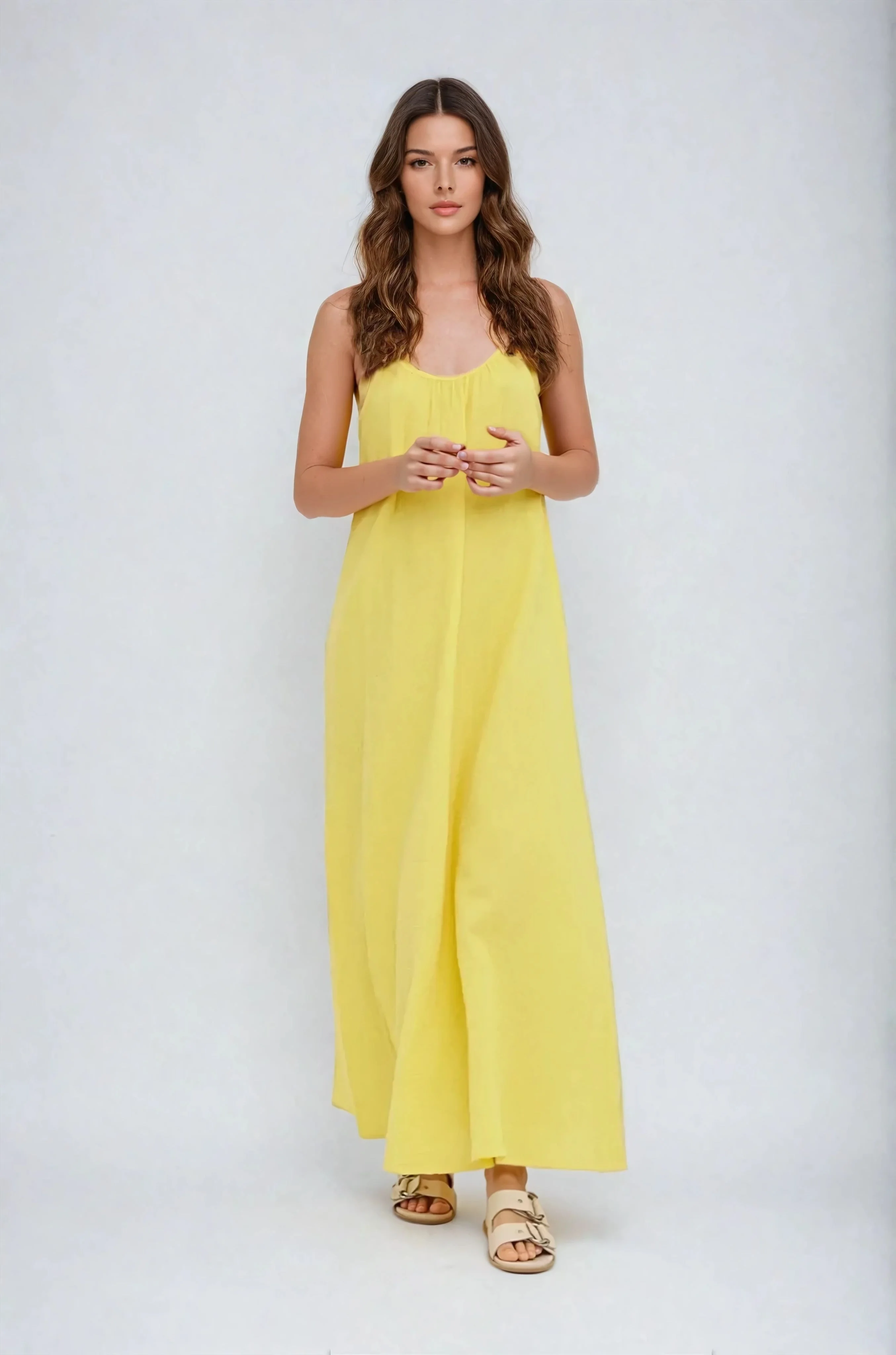 Natali Singulettkleid - Gelb