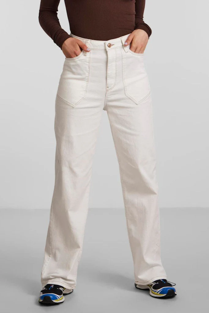 Noah Ultra High -T -T -T -Jeans - Weiß