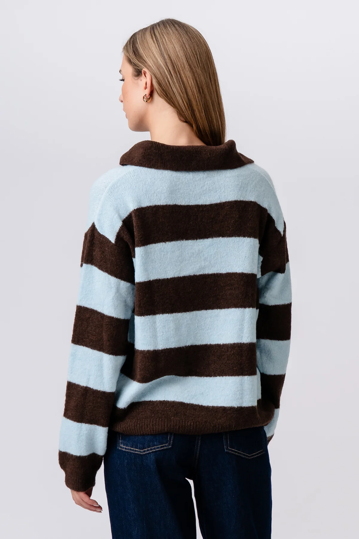 Nora Knit – Braun/Hellblau - Image 6