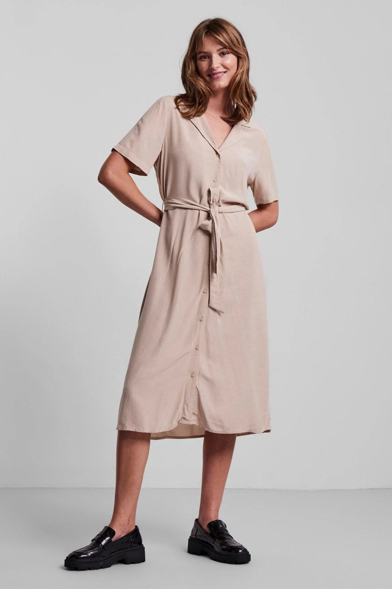 Olivia Kleid - weißer Pfeffer
