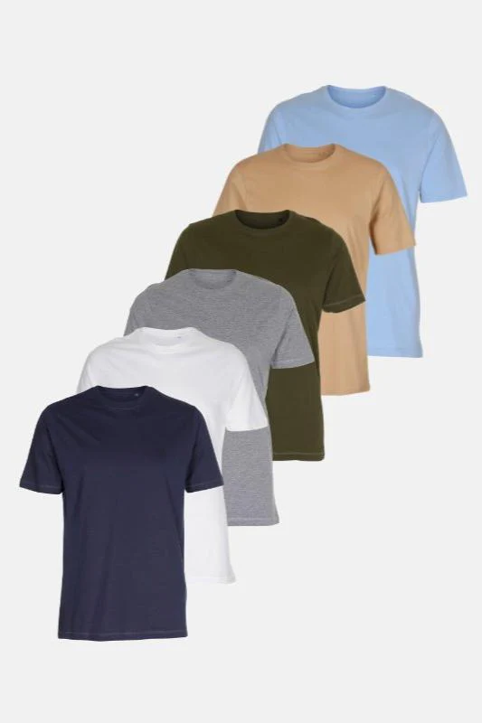Organisch Basic T-Shirts- Paketangebot (6 pcs.) (Fb.o)